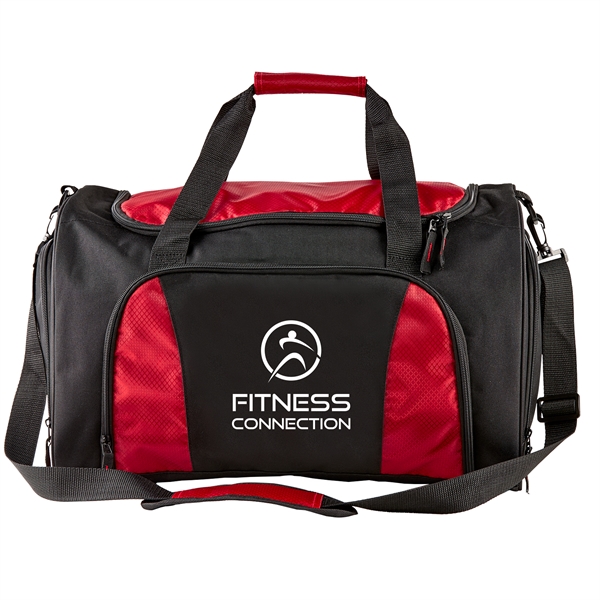 Black-Red color option for Travel Duffel Bag