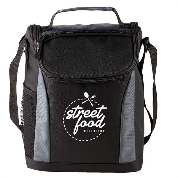 Black-Gray color option for Insulated Lunch Bag Cooler
