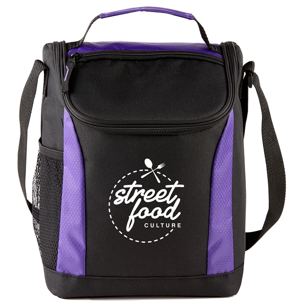 Black-Purple color option for Insulated Lunch Bag Cooler