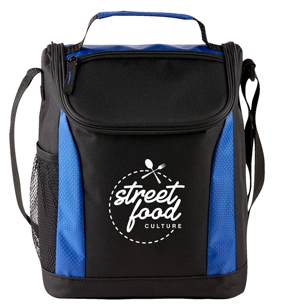 Black-Royal Blue color option for Insulated Lunch Bag Cooler