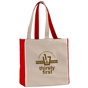 Photo of 10 Oz. Cotton Canvas Tote Bag   15" X 14" X 7"