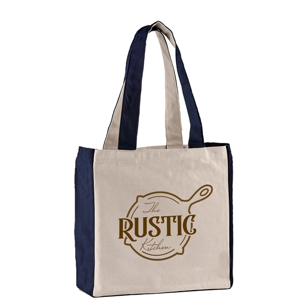 Navy color option for 10 Oz. Cotton Canvas Tote Bag   12" X 12" X 4 1/2"