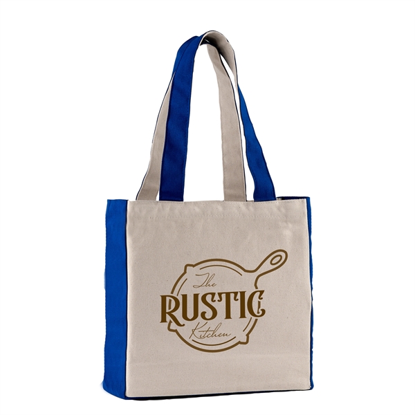 Royal Blue color option for 10 Oz. Cotton Canvas Tote Bag   12" X 12" X 4 1/2"