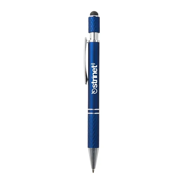Metallic Blue color option for Siena Executive Aluminum Spinner Top Stylus Pen