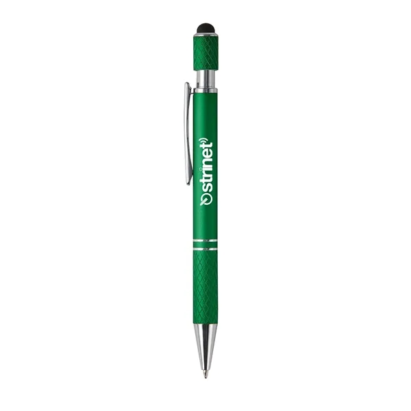 Metallic Emerald Green color option for Siena Executive Aluminum Spinner Top Stylus Pen