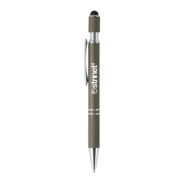 Metallic Gunmetal color option for Siena Executive Aluminum Spinner Top Stylus Pen
