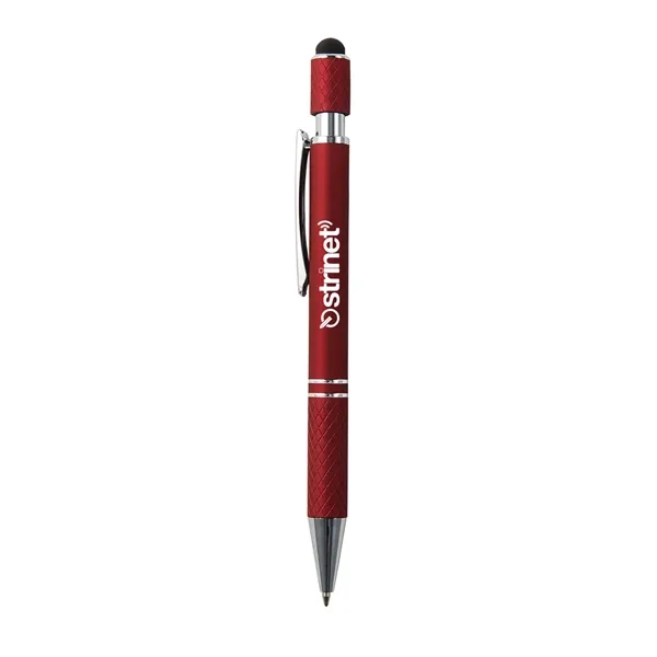 Metallic Red color option for Siena Executive Aluminum Spinner Top Stylus Pen