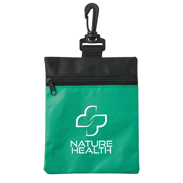 Green color option for Crucial Care Rpet First Aid Kit With Clip
