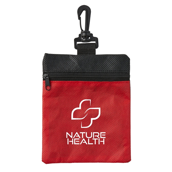 Red color option for Crucial Care Rpet First Aid Kit With Clip