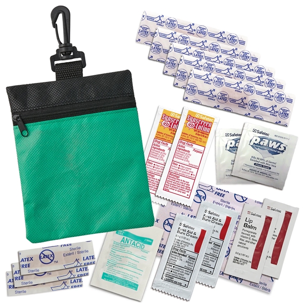 Green color option for Rpet Outdoor First Aid Kit