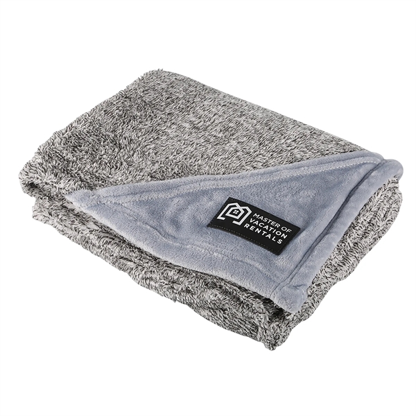 Heathered Gray color option for Rpet Fleece Blanket