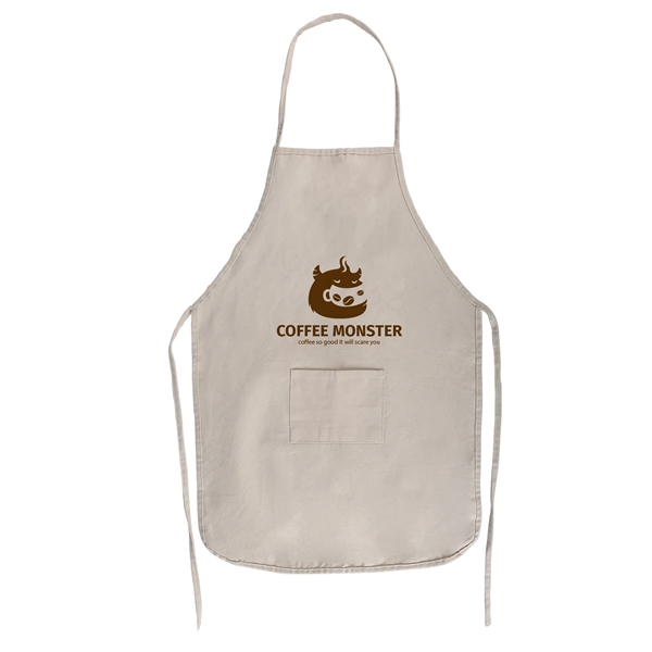 Natural color option for 10 Oz. Cotton Canvas Kitchen Apron