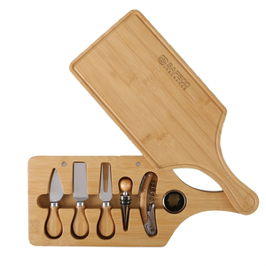 Photo of 7 Piece Bamboo Wine & Cheese Charcuterie Board Set