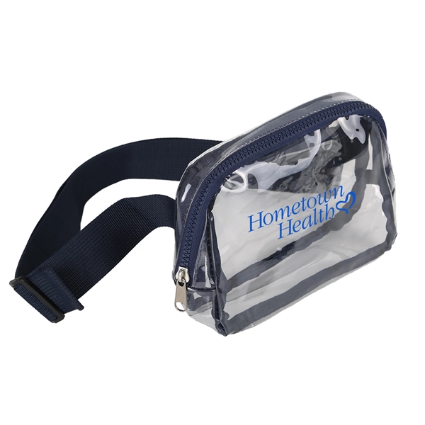 Navy color option for Clear Over The Shoulder Bag