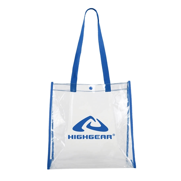 Royal color option for Clear Stadium Tote