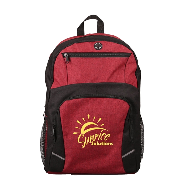 Heathered Red color option for Stanford Heathered 16" Laptop Backpack