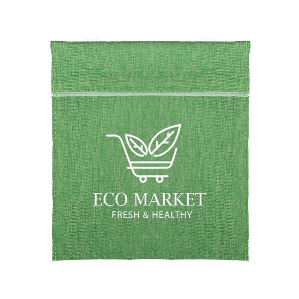 Heathered Green color option for Rpet Sandwich Storage Bag