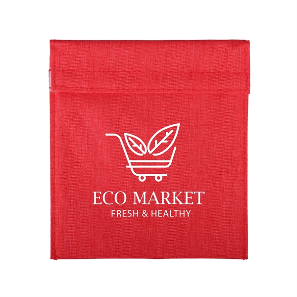 Heathered Red color option for Rpet Sandwich Storage Bag