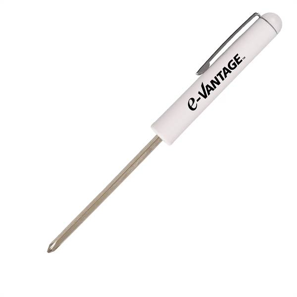 White color option for Pocket Screwdriver With Reversible Phillips And Flat Blade