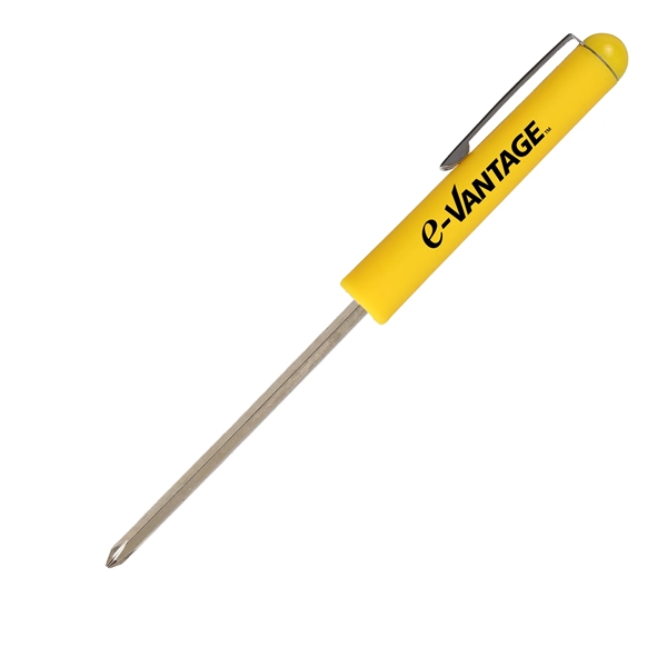 Yellow color option for Pocket Screwdriver With Reversible Phillips And Flat Blade