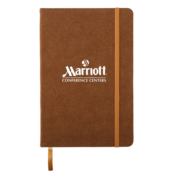 Brown color option for Suede Fabric Hardbound Journal Notebook