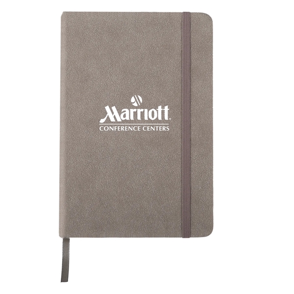 Gray color option for Suede Fabric Hardbound Journal Notebook