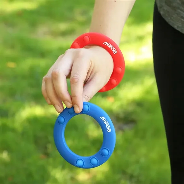 Red color option for Silicone Wrist Pop It Disc