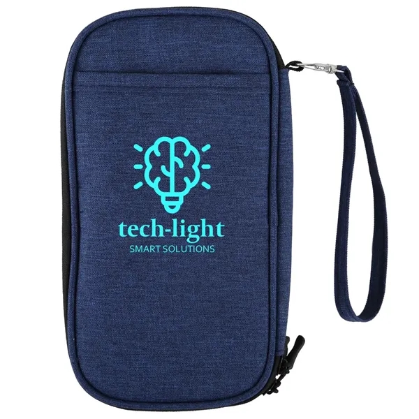 Heathered Blue color option for Rpet Travel Tech Organizer