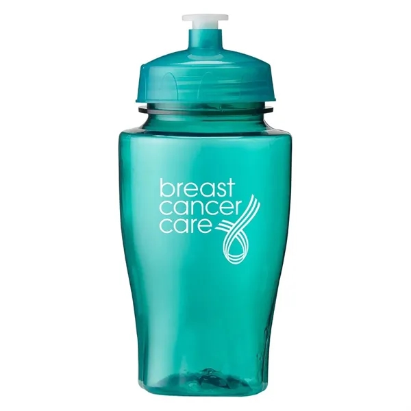 Translucent Green color option for 16 Oz. Rpet Wide Mouth Water Bottle