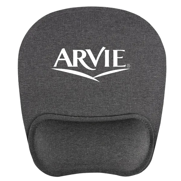 Heathered Gray color option for Rpet Ergonomic Mouse Pad