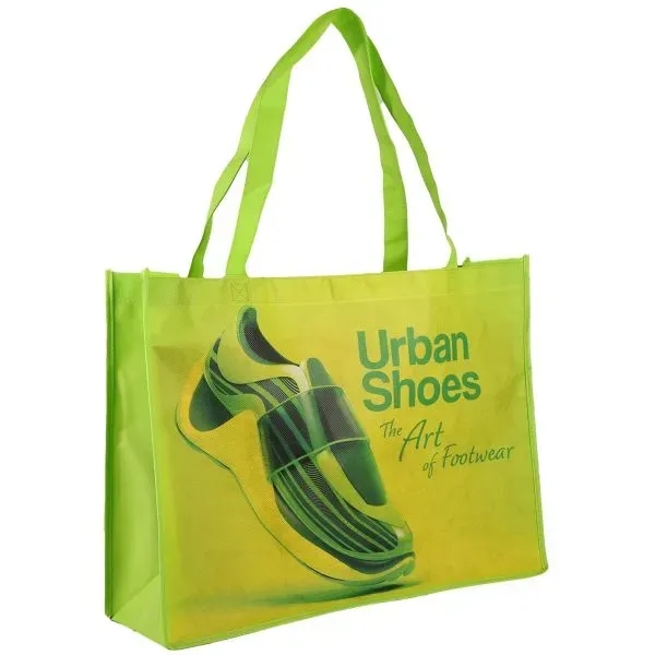Lime color option for Sublimated Large Shopping Tote