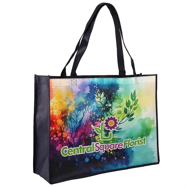 Navy Blue color option for Sublimated Shopping Tote Bag