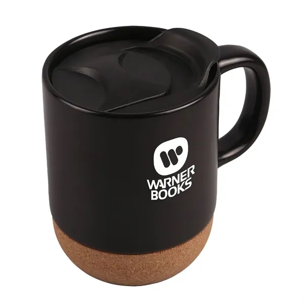 Black color option for 12 Oz. Ceramic Mug With Cork Base