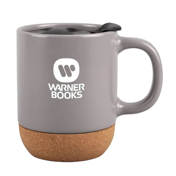 Gray color option for 12 Oz. Ceramic Mug With Cork Base