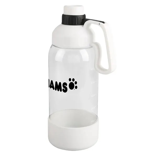 Translucent Clear color option for Tritan Bottle With Silicone Pet Bowl