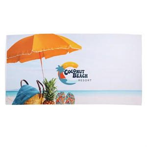 Photo of 62" X 32" Sublimated Beach Towel