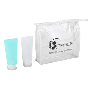 Photo of 3 Oz Silicone Bottles Travel Set With Clear Case