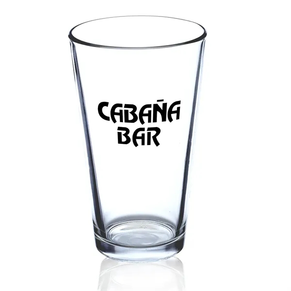Clear color option for 16 Oz. Beer Pint Glass