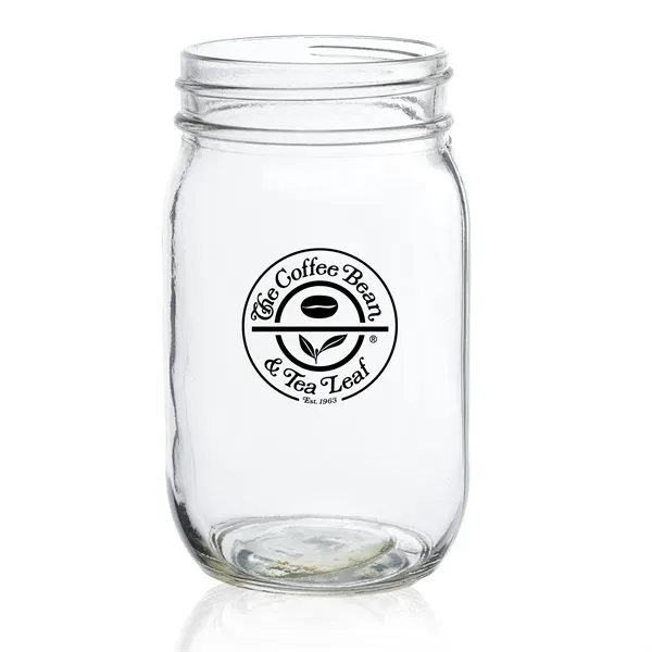 Clear color option for 16 Oz. Mason Jar Drinking Glass