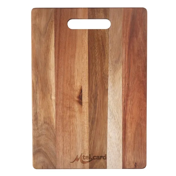 Light Brown color option for Acacia Cutting Board With Handle