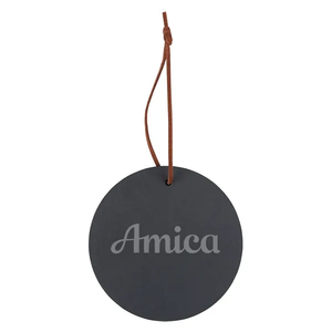 Photo of 4" Slate Round Ornament