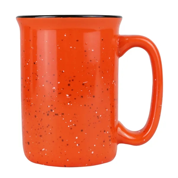 Orange color option for 13 Oz. Tall Speckle It Ceramic Camping Mug