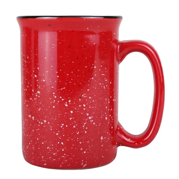 Red color option for 13 Oz. Tall Speckle It Ceramic Camping Mug