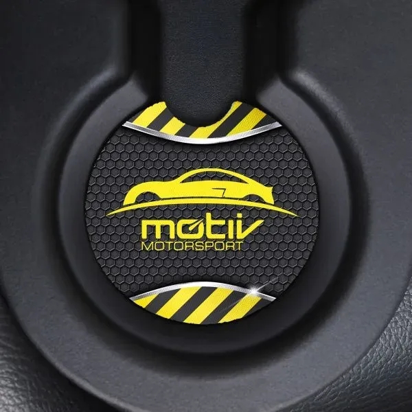 Black color option for Sublimated Recycled Rubber Car Coaster