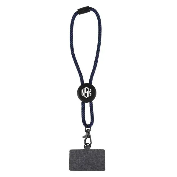Black-Blue color option for Phone Holder Wristlet W/ Recycled Cord