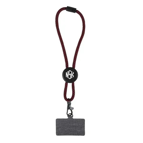 Black-Red color option for Phone Holder Wristlet W/ Recycled Cord