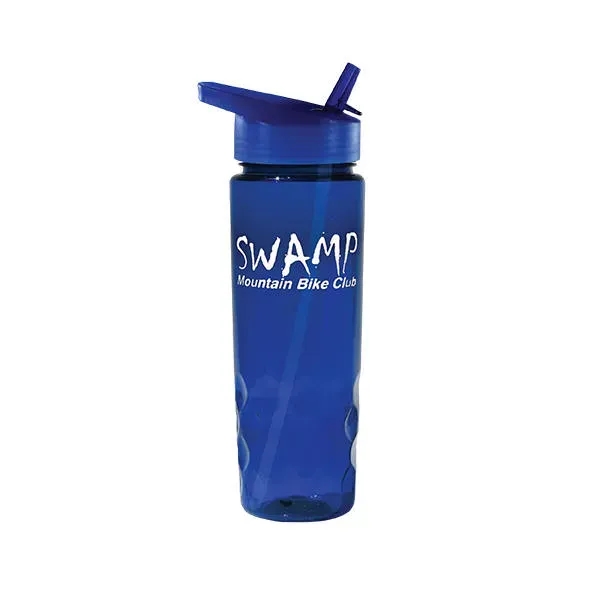 Trans Blue color option for 24 Oz. Poly Saver Pet Bottle With Straw Cap