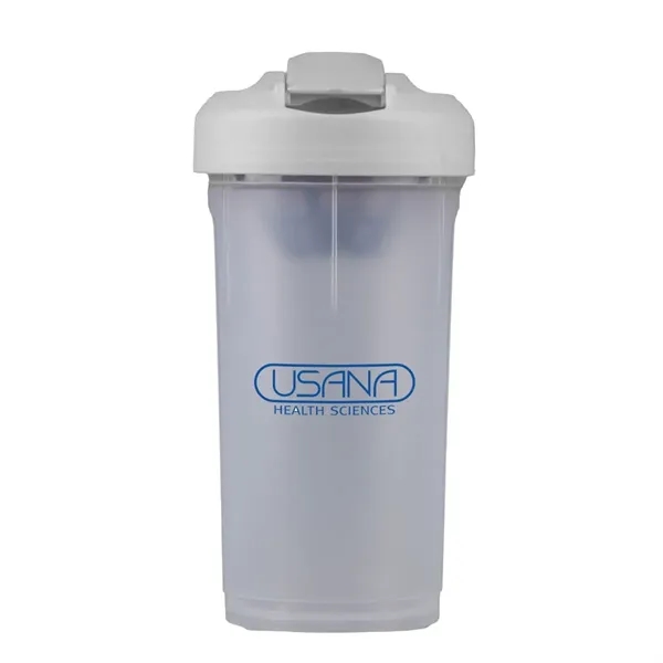 Clear-White color option for 24 Oz. Usa Sport Blender Shaker Bottle