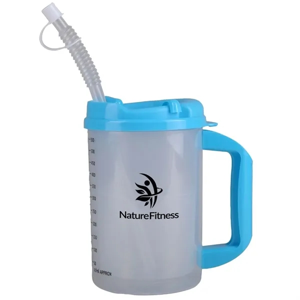 Clear-Light Blue color option for 20 Oz. Measurement Mug