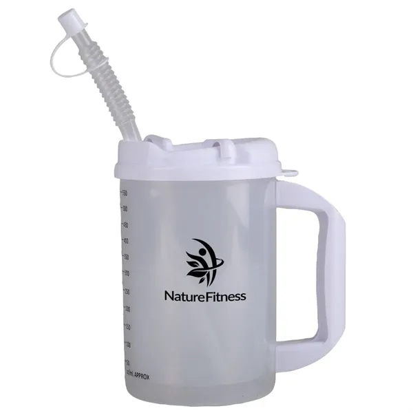 Clear-White color option for 20 Oz. Measurement Mug